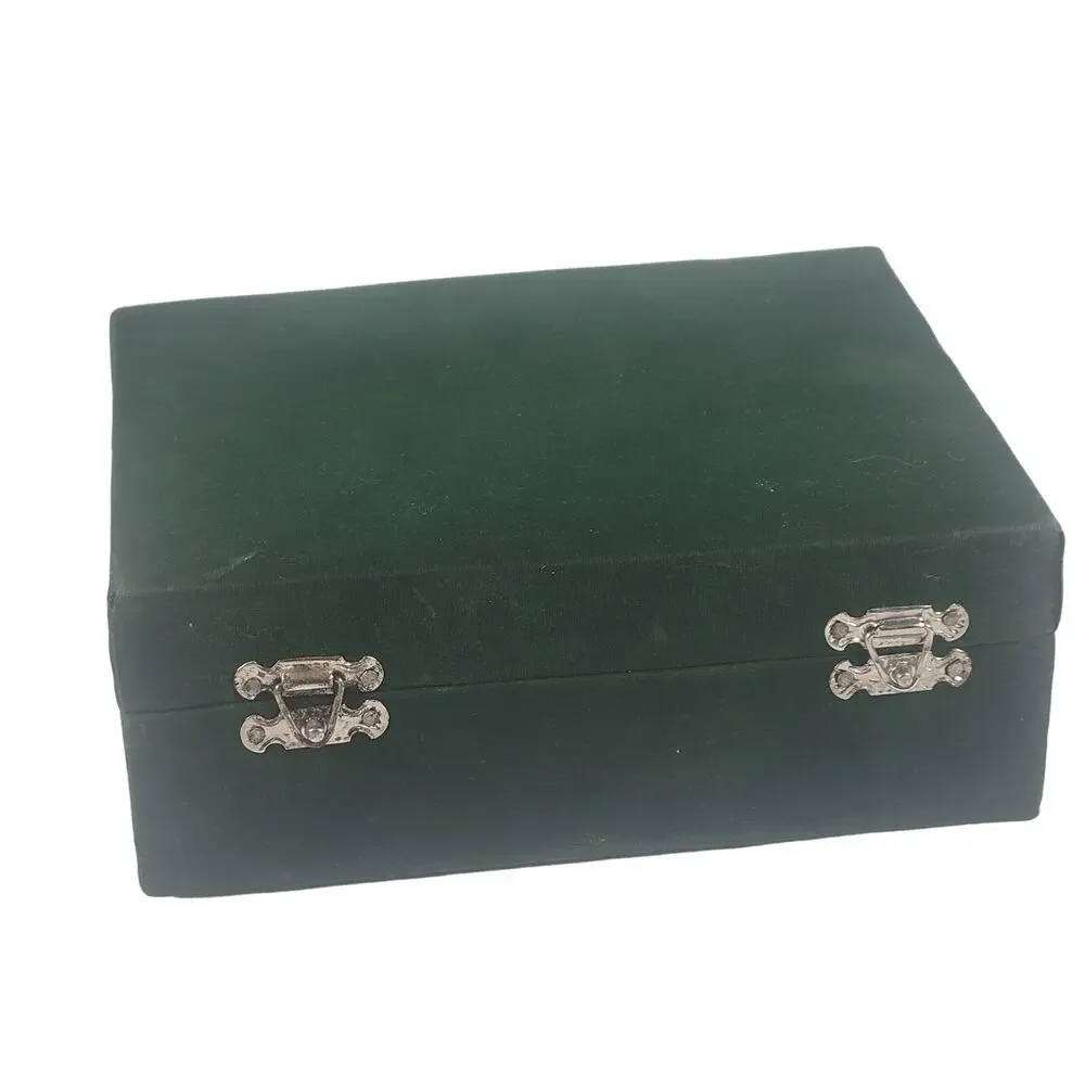 Set of 2 White Marble Goblets with Green Display Box - 5